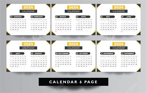 Best Calendar Template Design Vol 9 Vector Template Download On Pngtree