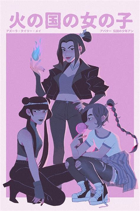 Fire Nation Girls By Chuwenjie Avatar The Last Airbender Art Avatar