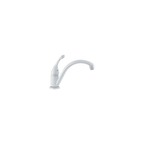 From shopping for standard chrome kitchen faucets, pot filler faucets, advanced spay kitchen faucets, spot resistant kitchen faucets and more, the home depot kitchen faucets are available in the perfect style, finish and functionality to fill your needs. Delta Single Handle Kitchen Faucet, White Finish | The ...