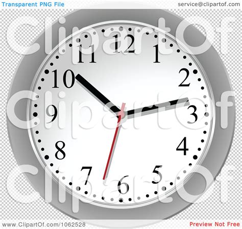 Clipart Silver Wall Clock 2 Royalty Free Vector Illustration By