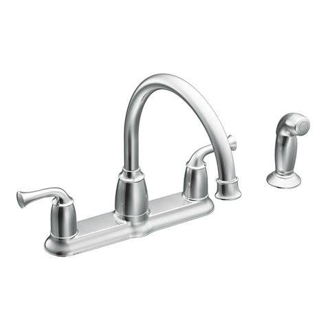 This leaking water can be a cause. MOEN Banbury 2-Handle Mid-Arc Standard Kitchen Faucet with ...