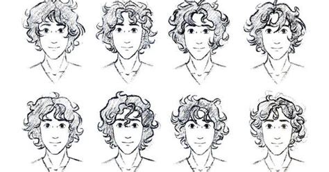 Anime Curly Hair Boy Hair Drawing Messy Hair Boy