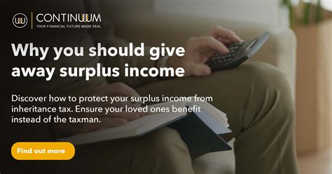 Why You Should Give Away Surplus Income My Continuum