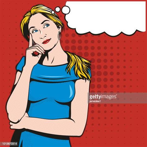 Pop Art Woman Thinking Photos And Premium High Res Pictures Getty Images