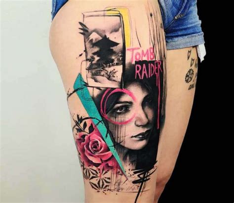 First raider theme tattoo shop in town Tomb Raider tattoo by Carolina Caosavalle | Post 25352