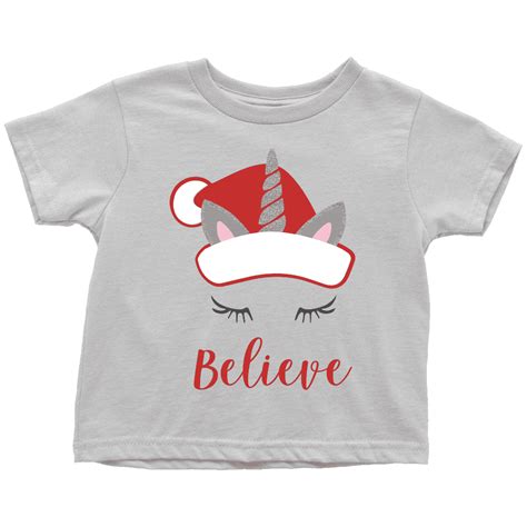 Kids Christmas Shirt Unicorn Christmas T Shirt For Girls Bump And