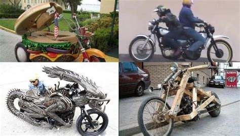 6 modifikasi motor paling aneh di dunia ada yang seperti burger hingga bermuka dua bagian 2