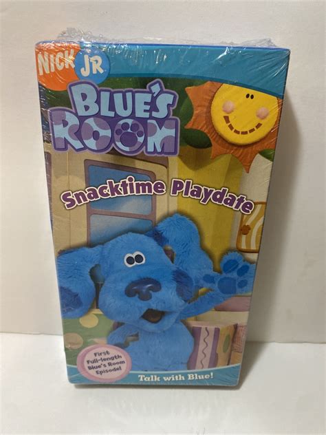 New Blues Room Blues Clues Snacktime Playdate Vhs 2004 Rare