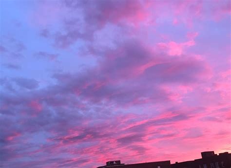 Aesthetic Wallpaper Pink Sky Skygazing Sky Night Amber Clouds