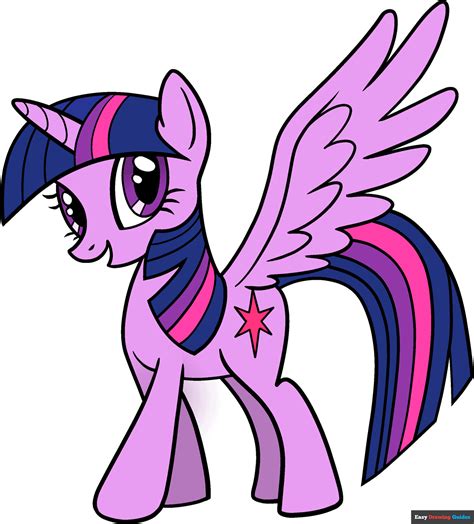 How To Draw Twilight Sparkle From My Little Pony Really Easy Drawing