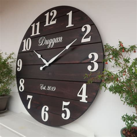 28303337 Personalized Wall Clock Etsy