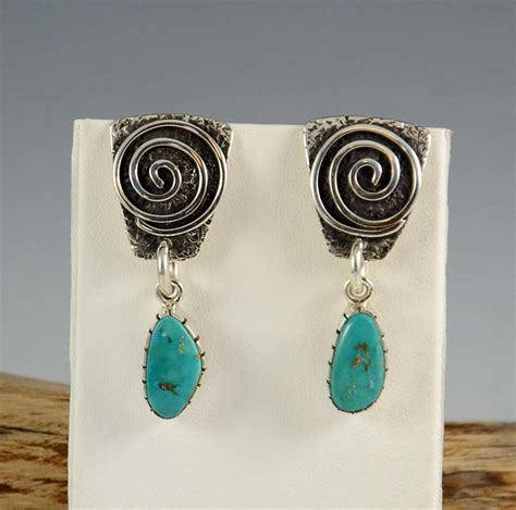Vernon Begaye Navajo Turquoise Earrings Hoel S Sedona