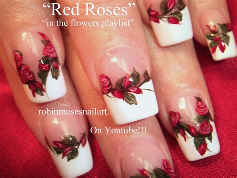 Robin Moses Nail Art Winter Roses Rose Nail Art Roses Red Roses