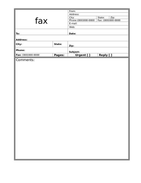 Printable Fillable Fax Cover Sheet Pdf Printable Templates