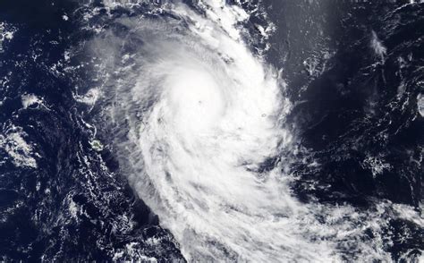 Tropical Cyclone Herold's eye opens further on NASA satellite imagery