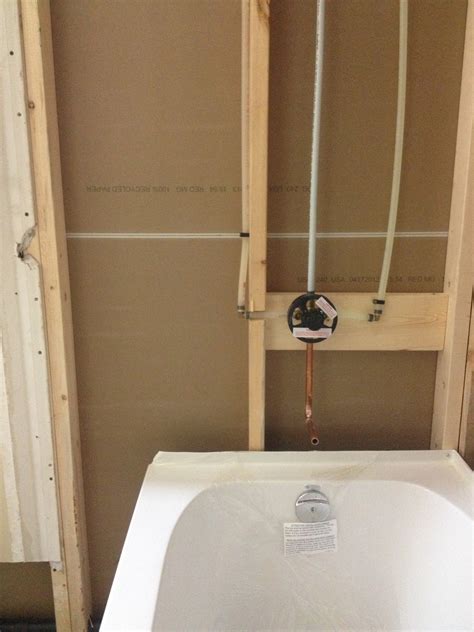 The shower riser pipe in the wall is to short( the distance between the faucet and shower head). New installation of bathtub and shower valve - Callaway ...