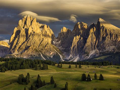 Wallpaper Alpe Di Siusi Italy Nature Mountains Dolomites Hd