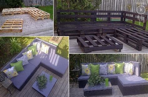 Make your dream patio a reality with these free diy patio furniture plans that will help you build everything you need for a patio you won't want to leave. DIY Green Blog: DIY Pallet Patio Furniture