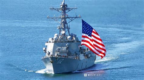 Navy Destroyer Pulled Into San Diego Flying An Absolutely Gargantuan