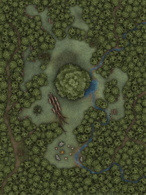 Battlemap Forest Shrine From Mythic Odysseys Of Theros 24x32 R