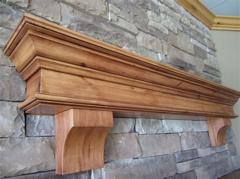 Buy Custom Fireplace Mantel Knotty Alder Classic Traditional Crown Mold