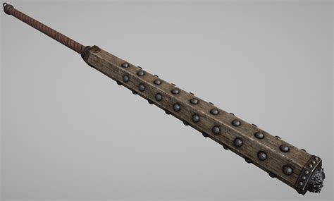 Japanese War Club Kanabo Wip — Polycount