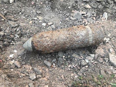 Earlier This Week A Wwii Artillery Shell Was Located By A Resident On