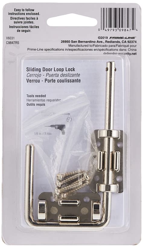Buy Prime Line Products U 9847 Patio Sliding Door Loop Lock Increase