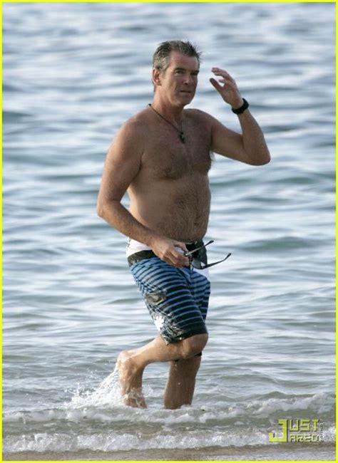 Pierce Brosnan Is Shirtless Wife In Bikini Photo 863021 Photos Just Jared Celebrity News