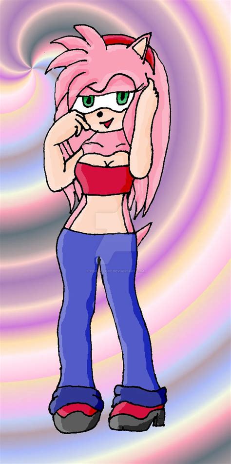 Posing Amy Rose By Pink X Love On Deviantart