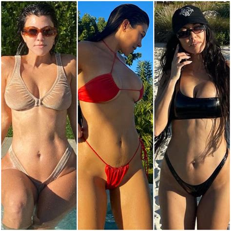 Kourtney Kardashians Sexiest Bikini Moments See Them All Here
