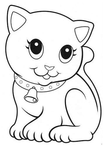 Los Más Tiernos Dibujos De Gato Para Colorear Gatos Pinterest