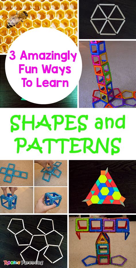 Fun Math Games Learning Shapes And Patterns Activities
