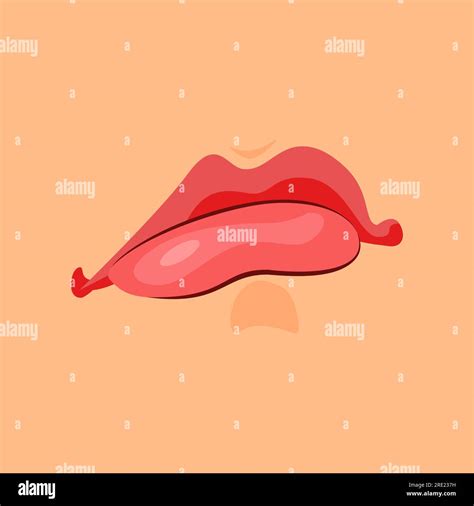 Pursed Lips Vector Illustration Stock Vector Image And Art Alamy