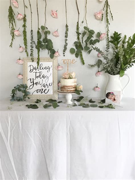 Floral First Birthday Mel Marie Blog In 2020 First Birthdays 1st