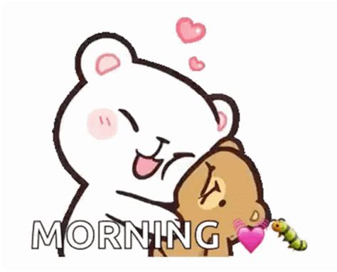 Good Morning Kiss Couple In Bed 