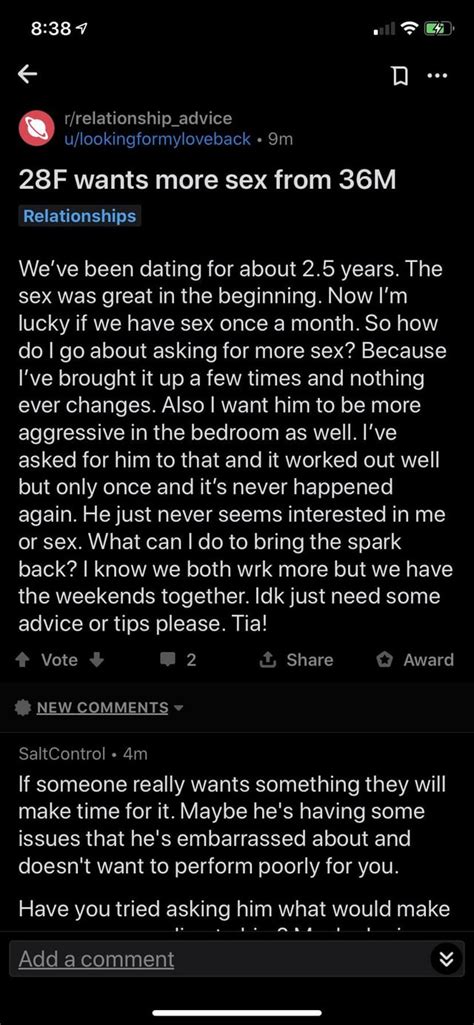 Woman 28f Dates Older Man 36m Is Shocked At His Lower Libido Lackluster Sex She Knows He