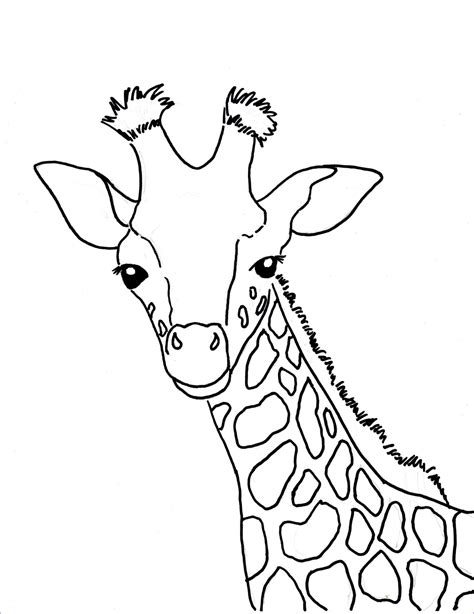 Baby Giraffe Coloring Page Samantha Bell Coloriage