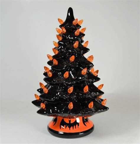 Halloween Lighted Black Ceramic Tree Made To Order Weeks Etsy