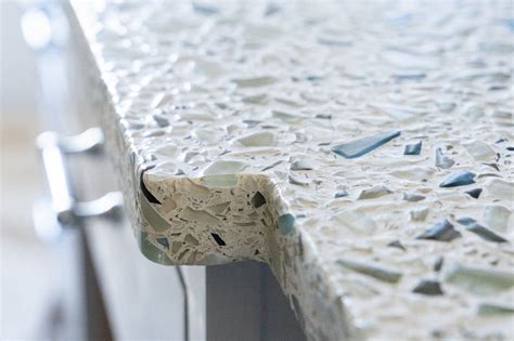 Introducing Sea Pearl The Crushed Glass Countertop With The Feel Of A Beach Glass Jewel