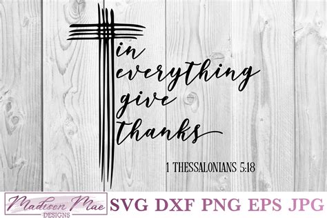 in everything give him thanks scripture Everything bible quotes thanks give christian leadership quote decal wall scripture verses sticker visit thessalonians decor quotesgram etsy