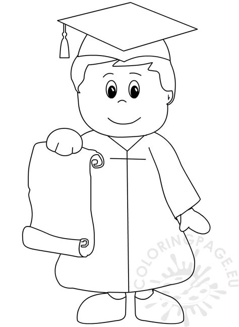 Download printable owl coloring pages to print for free. Kindergarten Graduation coloring page for preschool ...