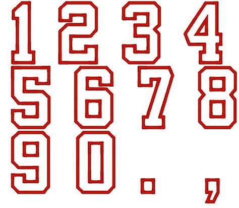 13 Varsity Outline Font For Numbers Images Varsity Number Font Block