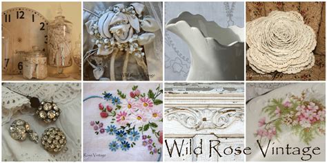 Wild Rose Vintage Crochet Flowers And Rick Rack Roses