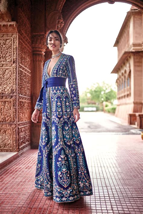 Anita Dongre Indian Dresses Gowns Dresses Bridal Dresses Fashion Dresses Blue Gown Dress