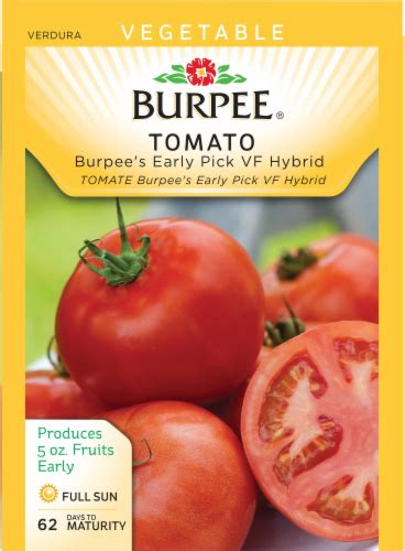 Burpee® Early Pick Vf Hybrid Tomato Seeds 1 Ct Fred Meyer