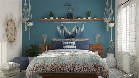 Blue Boho Bedroom Bedroom Design Ideas And Photos