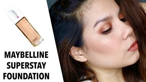 Maybelline Superstay Foundation Review Wear Test YouTube