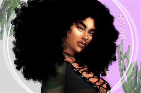 Sims 4 Curly Afro Hair Cc