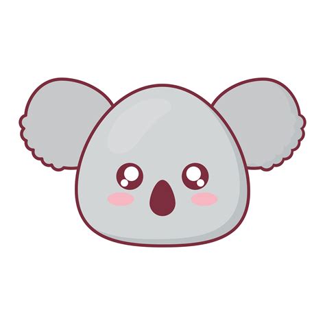 Diseño Vectorial De Dibujos Animados De Animales Kawaii Koala 4060649